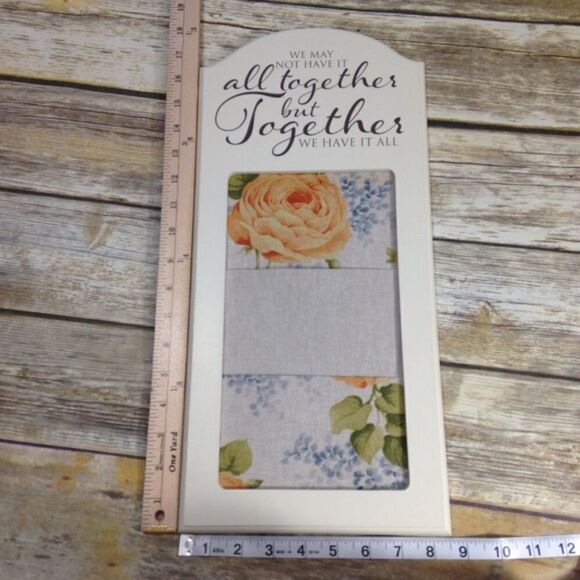 DELETING‎ SOON Together we have it all Wall Pocket Sign - Picture 7 of 8